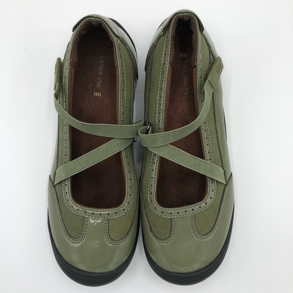 Lands End Mary Jane Patent Leather Terrain Shoes - Picture 5 of 8